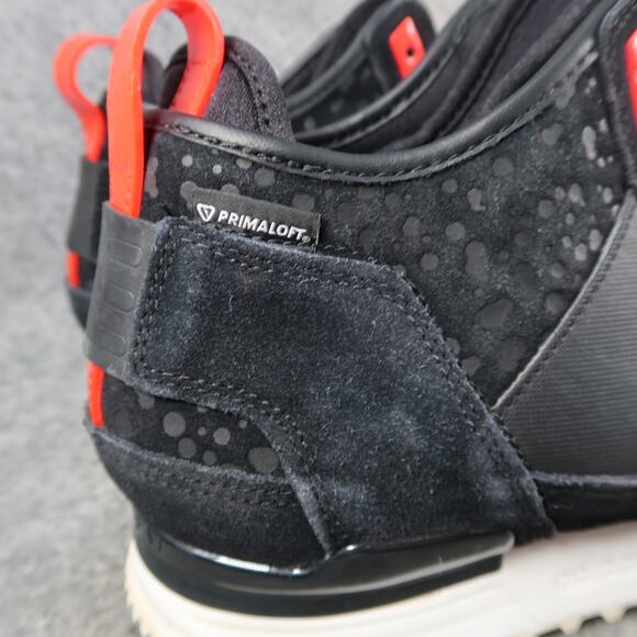 Adidas Shoes Mens 11.5 Military Trail Runner Sneakers Black Leather Primaloft - Picture 2 of 13